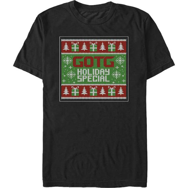 Guardians of the Galaxy Holiday Special Faux Ugly Sweater T-Shirt