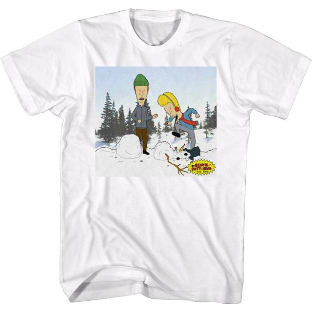Beavis and Butt-Head Snowman T-Shirt