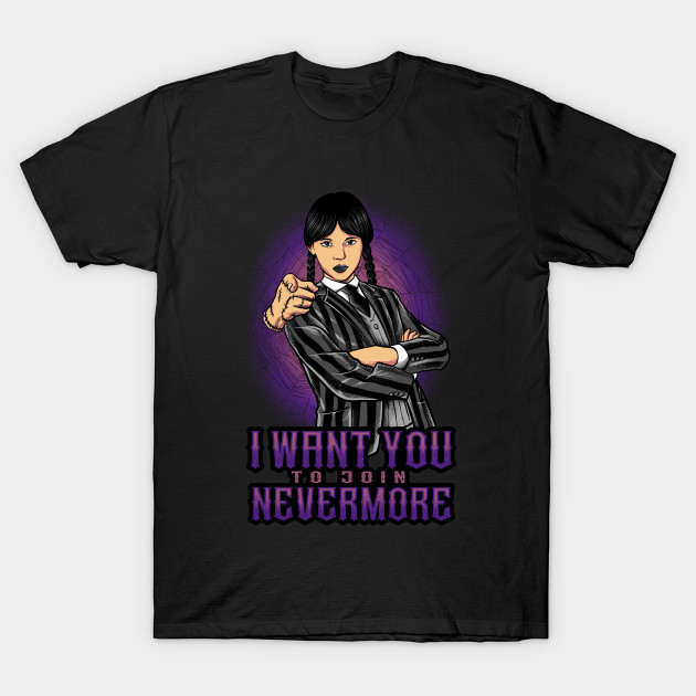 join nevermore - Wednesday T-Shirt