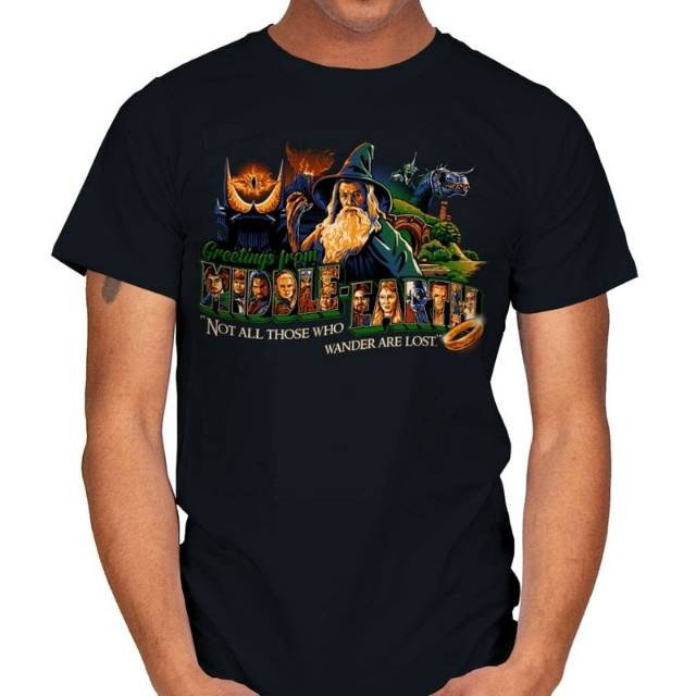 Greetings from Middle Earth - Lord of the Rings T-Shirt